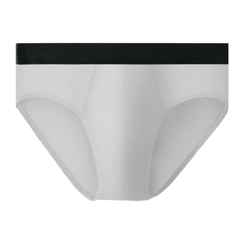 2 Stück Herren-Unterhosen aus reiner Baumwolle. Dünner Herren-Slip aus reiner Baumwolle für den Sommer. Niedrige und sexy Unterhosen für Männer. Extragroße Größe Image