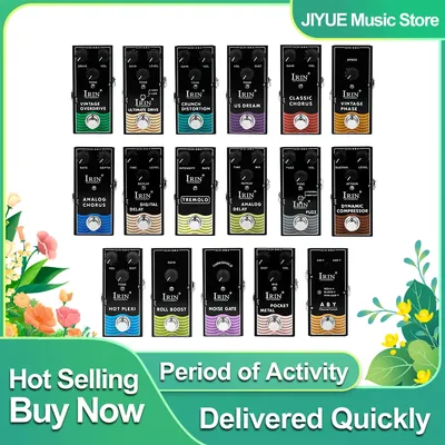 Elektrische Gitarre Effekte Pedal Kompression Overdrive Distortion Chorus Delay Wirkung True Bypass Pedal Gitarre Zubehör Teile