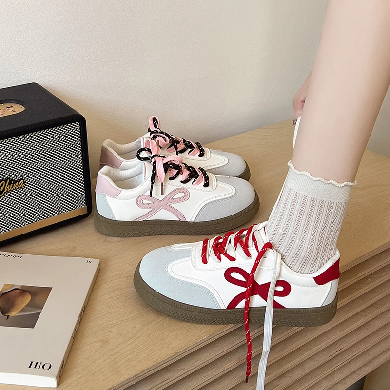 2023 frauen Schuhe Sommer Dicke Sohle Braun Frühling Herbst Atmungsaktive Plattform Tennis Frau Trend Runde Kappe Weibliche Casual Sneaker