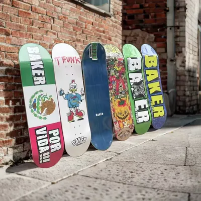 BAKER skateboard deck parts 100% canada maple cold pressing more size 7.75 /8.0/8.25/8.5 inch