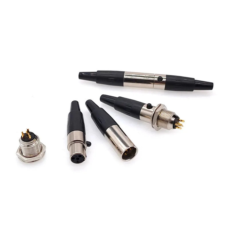 1PCS Mini XLR 3/4/5/6/7Pin Weiblich/Männlich Stecker Männlich Buchse Kleine XLR Audio Mikrofon Stecker Gerade MIC für Kabel Löten Image