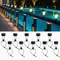 6 confezioni Cornice luminosa solare per piscina sul pavimento per piscina Accessori decorativi per recinzione per piscina all