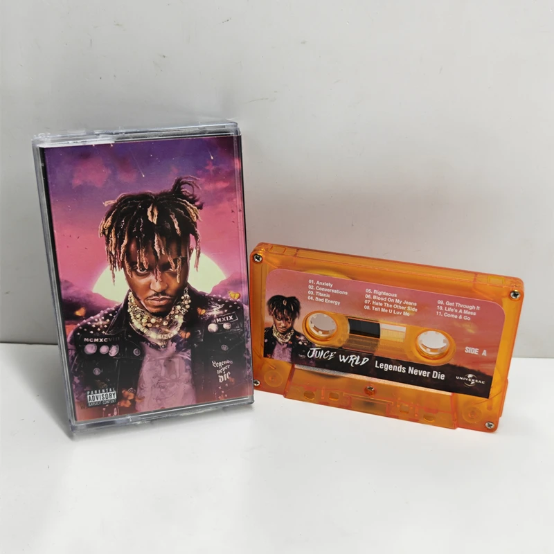 Hip Hop Legends Never Die Album Come&Go Musik Tape Juice WRLD Kassetten Cosplay Walkman Auto Recorder Soundtracks Box Collection