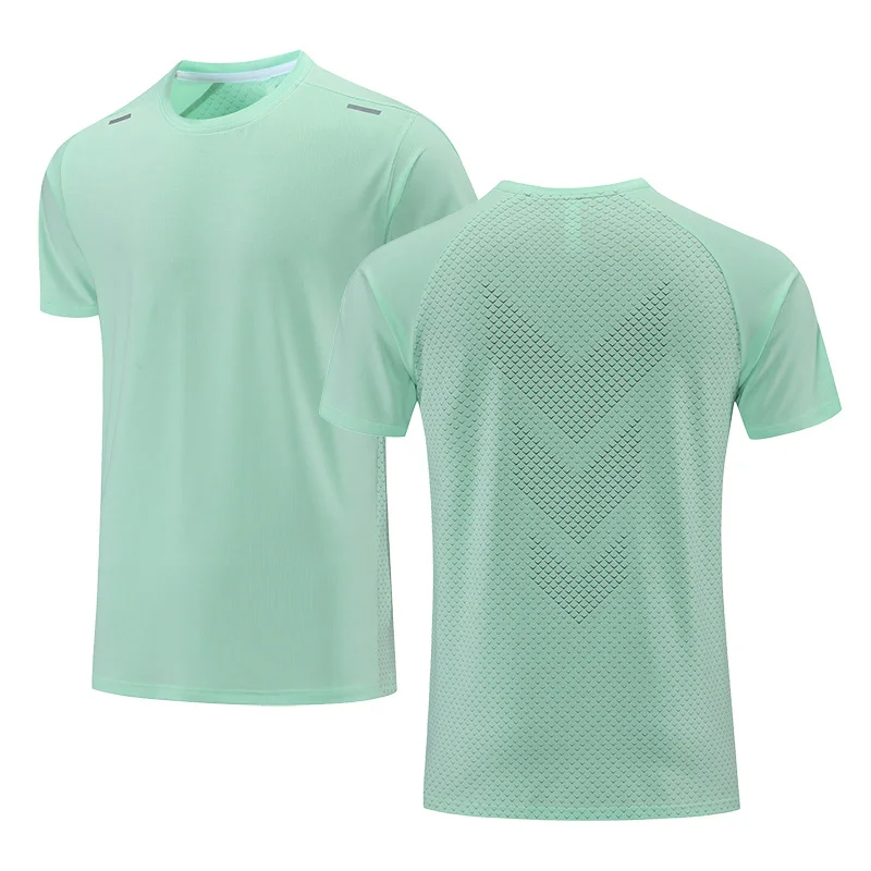 T-shirt da uomo T-shirt sportiva da corsa T-shirt da uomo ad asciugatura rapida traspirante a maniche corte girocollo T-shirt attiva da allenamento all'aperto Abbigliamento da uomo