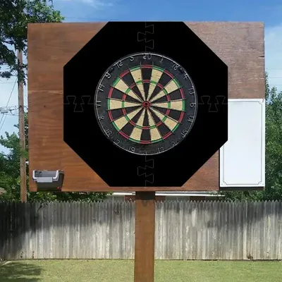 Dartscheiben-Rückwandschutz, achteckiger Dartscheiben-Schutzring, Spleißen von Dartscheiben-Surround-Wandschutz, multifunktional Image