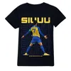 25. Sommer neues T-Shirt für Erwachsene, Fußballfigur Nr. 7, Damen- und Herren-Basic-Kleidung, kurze Ärmel, Sommermode, Streetwear, große Größe
