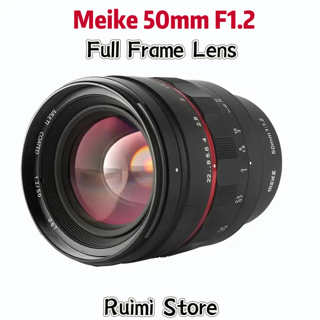 Meike 50 mm F1.2 Vollformat-Objektiv mit manueller Fokussierung und großer Blende für Sony E-Mount/Nikon Z-Mount/Canon EF-Mount-Kameras Image