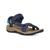 Sandale TEVA "W TERRA FI LITE", Gr. 42, blau (crown blau), Textil, Synthetik, sportlich, Schuhe