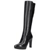 High-Heel-Stiefel NERO GIARDINI "Nero Giardini Stiefel Leder/Textil", Damen, Gr. 40, schwarz, Leder, Textil, casual, Schuhe