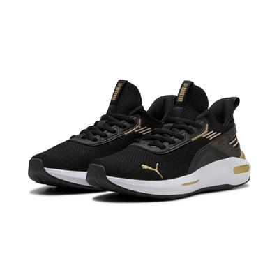 Slip-On Sneaker PUMA "SOFTRIDE ENZO 5 HYPE", Gr. 44, schwarz (puma schwarz, puma gold), Textil, sportlich, Schuhe Image