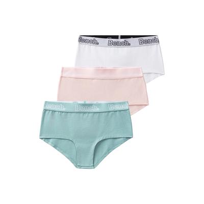 Panty BENCH., Kinder, Gr. 146/152, rosa, weiß, salbei, Jersey, Obermaterial: 90% Baumwolle, 10% Elasthan, unifarben, körpernah, Unterhosen, mit schwarzem Logo Webbund Image