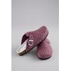 Clog ANISTON SHOES, Damen, Gr. 36, silber (beere, silberfarben), Filz, meliert, Glitzermuster, klassisch, Schuhe, Clog, Hausschuh, Homeslipper, verstellbare Schnalle - NEUE KOLLEKTION