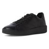 Sneaker MARCO TOZZI BY GMK, Herren, Gr. 46, schwarz, Leder, unifarben, sportlich, Schuhe, Freizeitschuh, Halbschuh, Schnürschuh mit Ziernähten