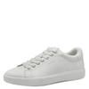 Plateausneaker TAMARIS, Damen, Gr. 39, weiß, Lederimitat, unifarben, sportlich, Schuhe, Freizeitschuh, Halbschuh, Schnürer in veganer Verarbeitung