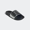 Badesandale ADIDAS SPORTSWEAR "SHOWER ADILETTE", Gr. 42, core schwarz, silber metallic, silber metallic, Synthetik, sportlich, Schuhe