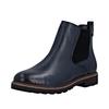 Chelseaboots REMONTE, Damen, Gr. 43, blau (dunkelblau), Leder, Elastischer Einsatz, unifarben, klassisch, Schuhe, Winterstiefelette, Klassik-Boots mit wasserabweisender TEX-Membran