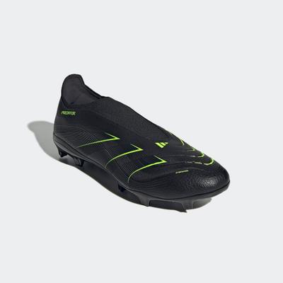 Fußballschuh ADIDAS PERFORMANCE "PREDATOR LEAGUE LACELESS FIRM/MULTI-GROUND", Gr. 43, schwarz (core schwarz, carbon, lucid lemon), Synthetik, Textil, sportlich, Schuhe, geeignet für Rasen- und Kunstrasenplätze Image