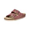 Hausschuh ROHDE "Rohde Pantoletten Veloursleder", Damen, Gr. 36, lila (violett), Veloursleder, casual, Schuhe