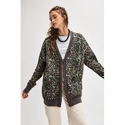We The Free Aiden Cardigan at Free People in Washed Combo, Size: Small