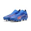 Fußballschuh PUMA "ULTRA 6 MATCH+ FG/AG Fußballschuhe Erwachsene", Gr. 48, ultra blau weiß schwarz, Obermaterial: Synthetik, Textil; Futter: Synthetik, Textil; Innensohle: Textil; Laufsohle: Synthetik, Schuhe