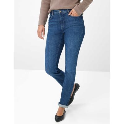 5-Pocket-Jeans BRAX "Style CAROLA", Damen, Gr. 40L (80), Langgrößen, blau, 93% Baumwolle, 5% Elastomultiester, 2% Elasthan, Jeans Image