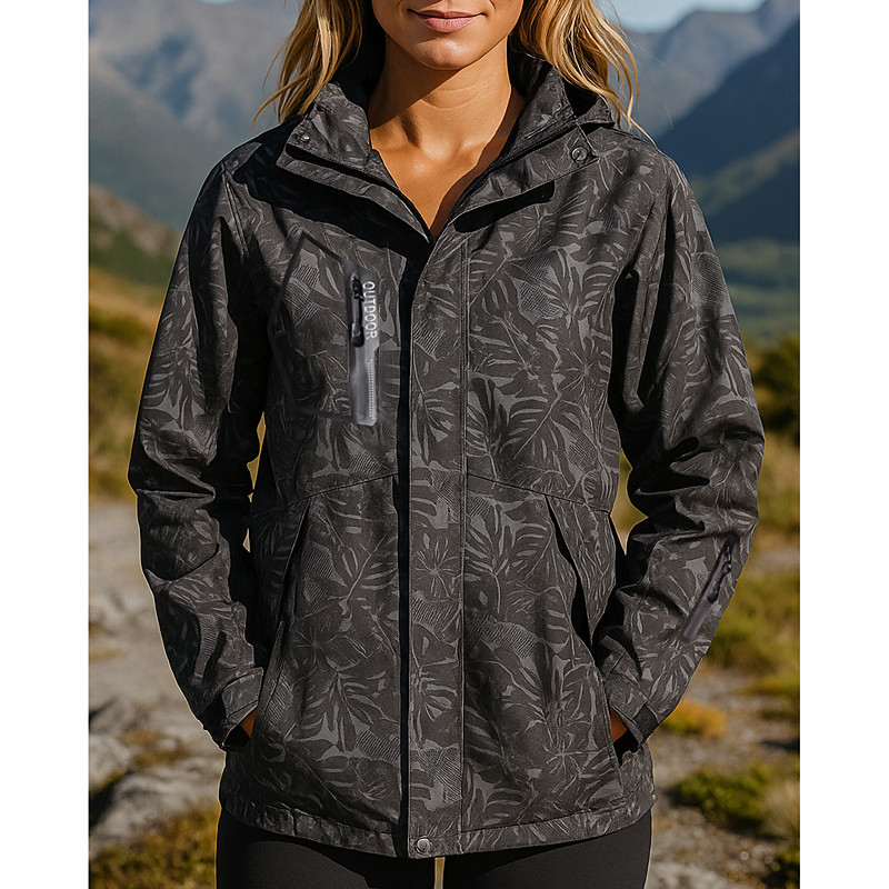 Women's Softshell Jacket Hiking Jacket Hardshell Jacket Outdoor Waterproof Windproof Hiking Outfits Hiking Clothes Spring Autumn / Fall Top Hunting Camping / Hiking / Caving Traveling Black White Pink