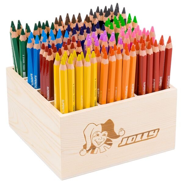 JOLLY 144er-Pack Buntstifte »X-BIG« mit Holz-Köcher Image