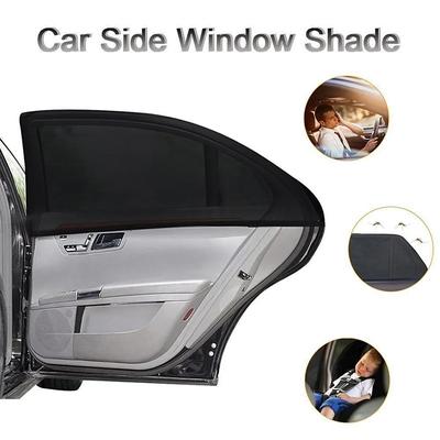 2/4pcs Universal Car Window Screens, Mosquito Net Sun Shade Curtains for Car Windows, UV Protection Mesh for Insect and Sun Block
