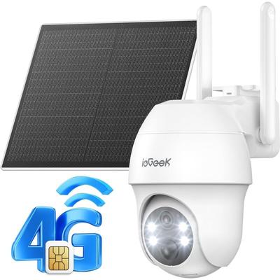 iegeek 4G LTE Outdoor Surveillance Camera mit SIM-Karte - 2K 3MP Farb- und Image