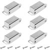 Ersandy - 6 Stück Magnetriegel aus Edelstahl, Türmagnete, Magnetverschlüsse, Magnet für