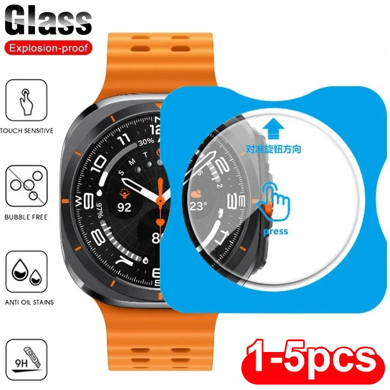 1-5PCS Gehärtetes Glas Für Samsung Galaxy Watch 8/8classic Schnelle Installation Displayschutzfolie Für Galaxy 8 40 44mm 8classic 46mm Image