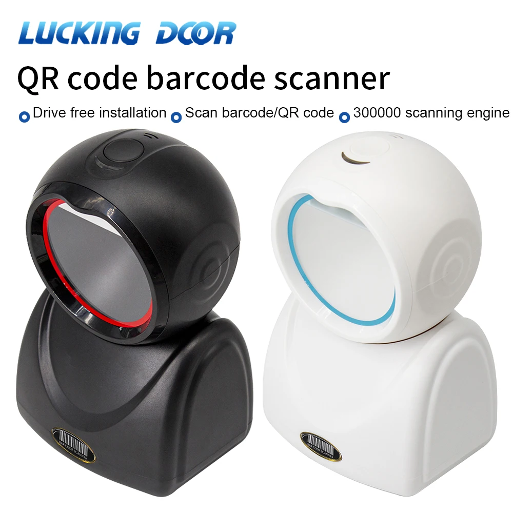 Hochgeschwindigkeits-Barcode-Scanner, Bildplattform, Desktop-Scanner, 1D, 2D, QR-Code-Leser, USB, omnidirektionaler Supermarkt, USB-Qrcode-Leser Image