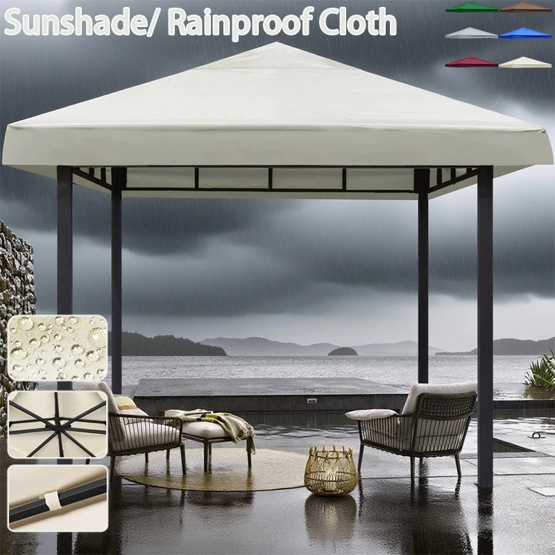 1PC Outdoor Pavillon Ersatz Baldachin Dach Wasserdicht UV Schutz Sonnenschutz Segel Shelter Markise für Strand Ersetzen Teil 3mx3m
