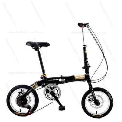 14 16 Inch Folding Bike Lightweight Portable with Gears for Adults Kids Boys Girls School Commute