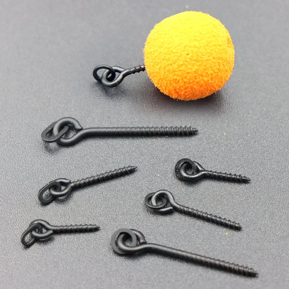 20 pz Esche Da Pesca Alla Carpa Viti Pop Up Esca Boilie Metodo Feeder Accessori Per la Pesca Ronnie Hair Rig Connettore Girevoli End Tackle