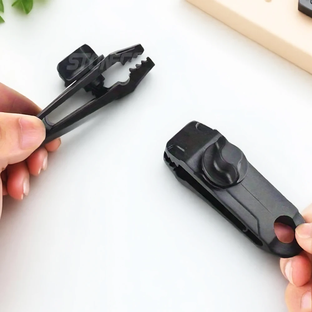 5 Stück robuste Camping-Zelt-Clips, wasserdichte Nylon-Plane-Befestigungselemente für Markisenabdeckungen im Freien und Zeltsicherheit Image