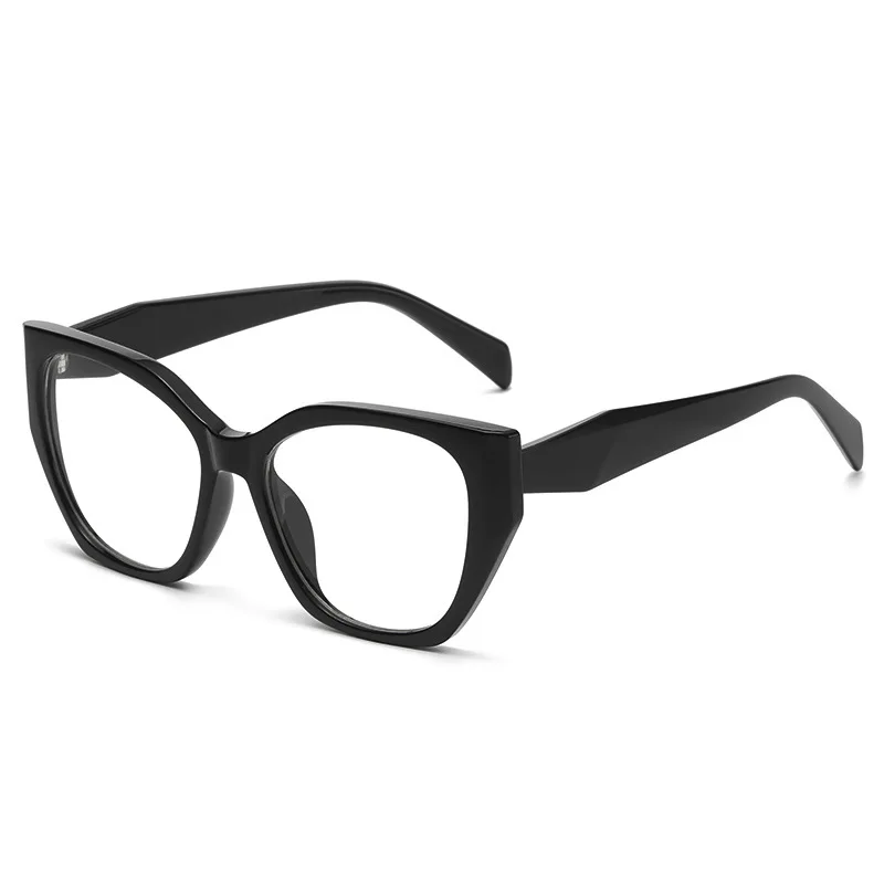 Anti-Blaulicht-Computerbrille, Damenbrille mit großen Rahmen, personalisierte, modische, luxuriöse Brille, flache Gläser Image