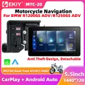 EKIY 5.5 pollici Per BMW R1200GS R1250GS ADV Moto Wireless CarPlay Android Auto Portatile Digitale Cruscotto Schermo di Navigazione