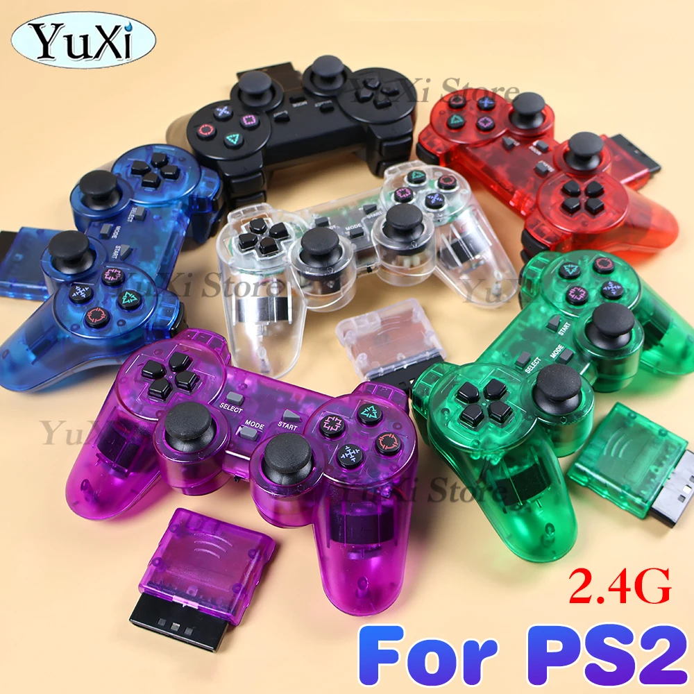 Wireless Gamepad für PS2 Game Controller Joystick für PC USB Spielkonsole 2,4 G Dual Vibration Shock Joypad für Playstation 2