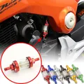 8mm CNC in lega di alluminio vetro moto gas combustibile benzina filtro olio accessori moto per bici ATV Dirt Pit Bike Motocross