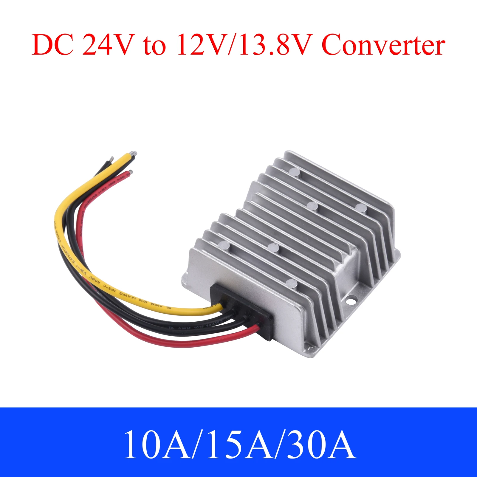 1*10A 15A 30A Power Converter 24V zu 12V/13,8V DC Buck Regler Auto Step-Down Spannung Konverter Versorgung Modul für Auto Image