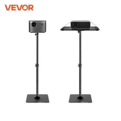 VEVOR Projector Floor Stand Adjustable Height from 30.3 to 63.4 in with Tray for Outdoor Movies Home Office Stage and Studio