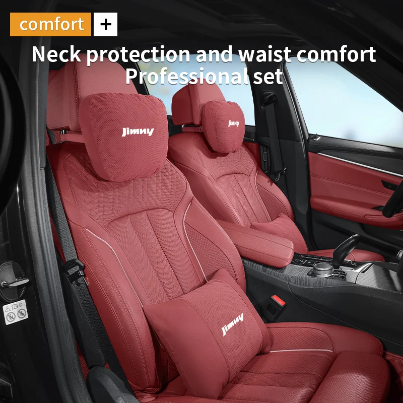 Auto Innen Kopfstütze Taille Rest Für Suzuki Jimny Auto Kopfstütze Neck Unterstützung Sitz Lenden Kissen Weiche Hals Kissen Zubehör Image