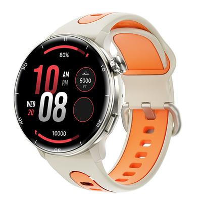 S666R Smart Watch 1.43 inch Smartwatch Fitness Running Watch Bluetooth Pedometer Call Reminder Activity Tracker Compatible with Android iOS Men GPS Long Standby Waterproof IP68 22mm Watch Case