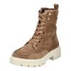 Schnürstiefelette ARA "Ara Stiefelette Veloursleder", Damen, Gr. 39, braun (braun, beige), Veloursleder, casual, Schuhe