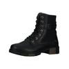 Schnürstiefelette MUSTANG SHOES "Mustang Shoes Stiefelette Lederimitat", Damen, Gr. 38, schwarz, Lederimitat, casual, Schuhe