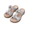 Riemchensandale ARA "Ara Pantoletten Leder", Damen, Gr. 43, weiß, Leder, casual, Schuhe