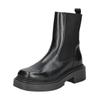 Stiefelette STEVE MADDEN "STEVE MADDEN Stiefelette Leder", Damen, Gr. 38, schwarz, Leder, casual, Schuhe
