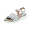 Keilsandalette ARA "Ara Sandalen Leder", Damen, Gr. 40, weiß, Leder, casual, Schuhe