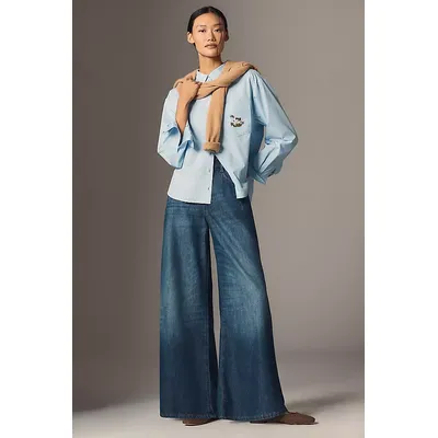 Pilcro High-Rise Wide-Leg Trouser Jeans